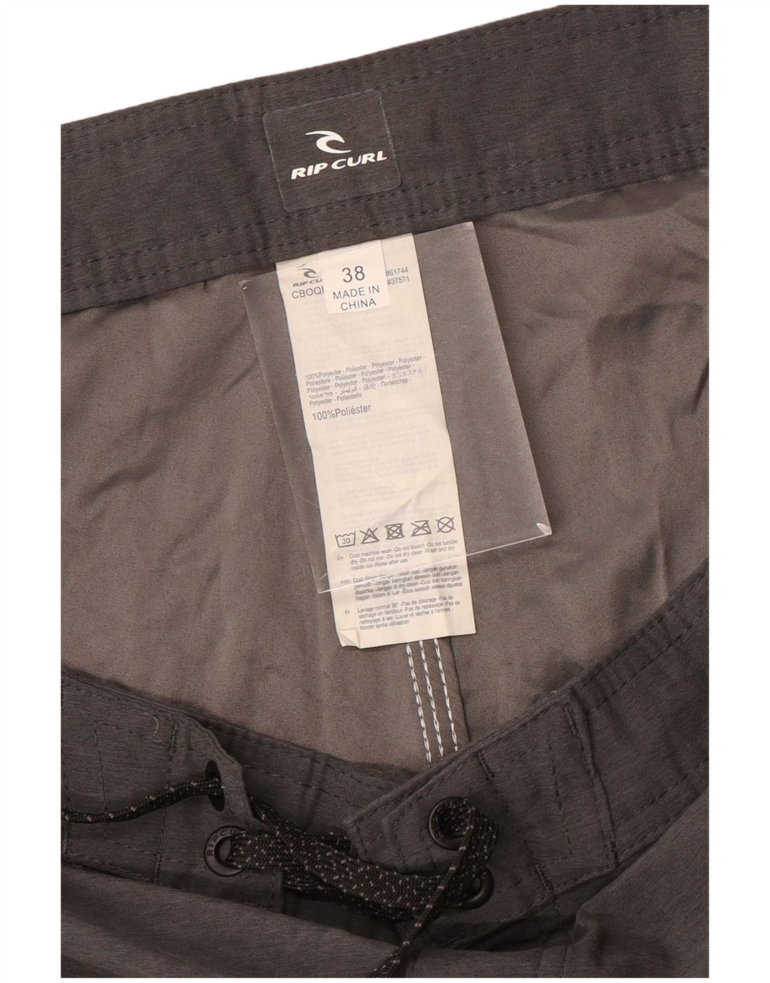 Rip Curl Mens Swimming Shorts XL Grey Polyester