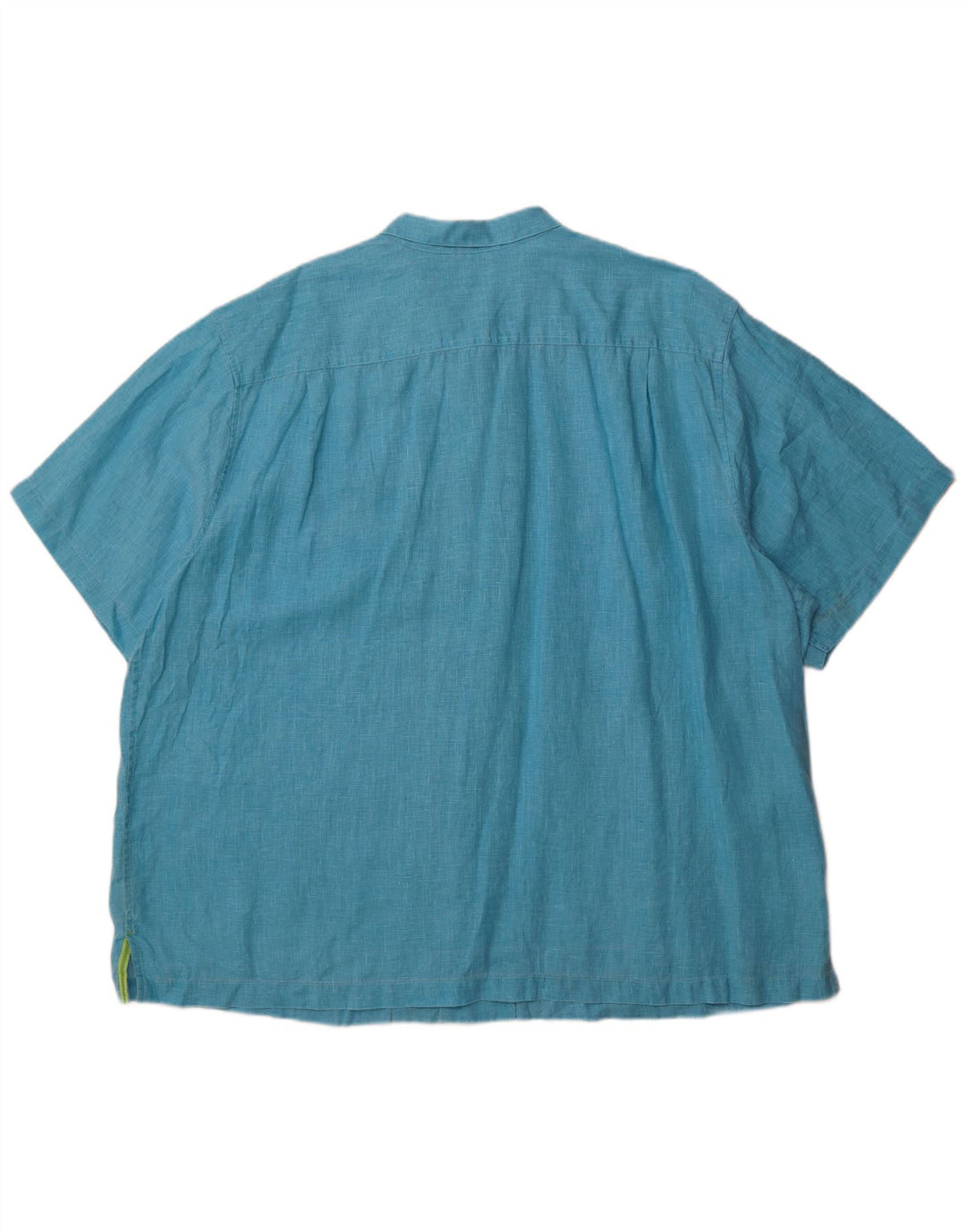 Tommy Bahama Mens Grant Fit Short Sleeve Shirt 2XL Blue Linen