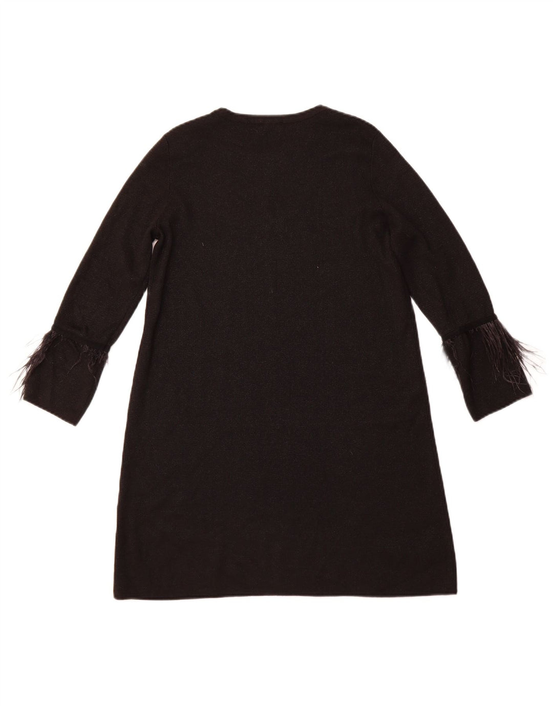 ZARA Womens 3/4 Sleeve Jumper Dress UK 10 Small Black