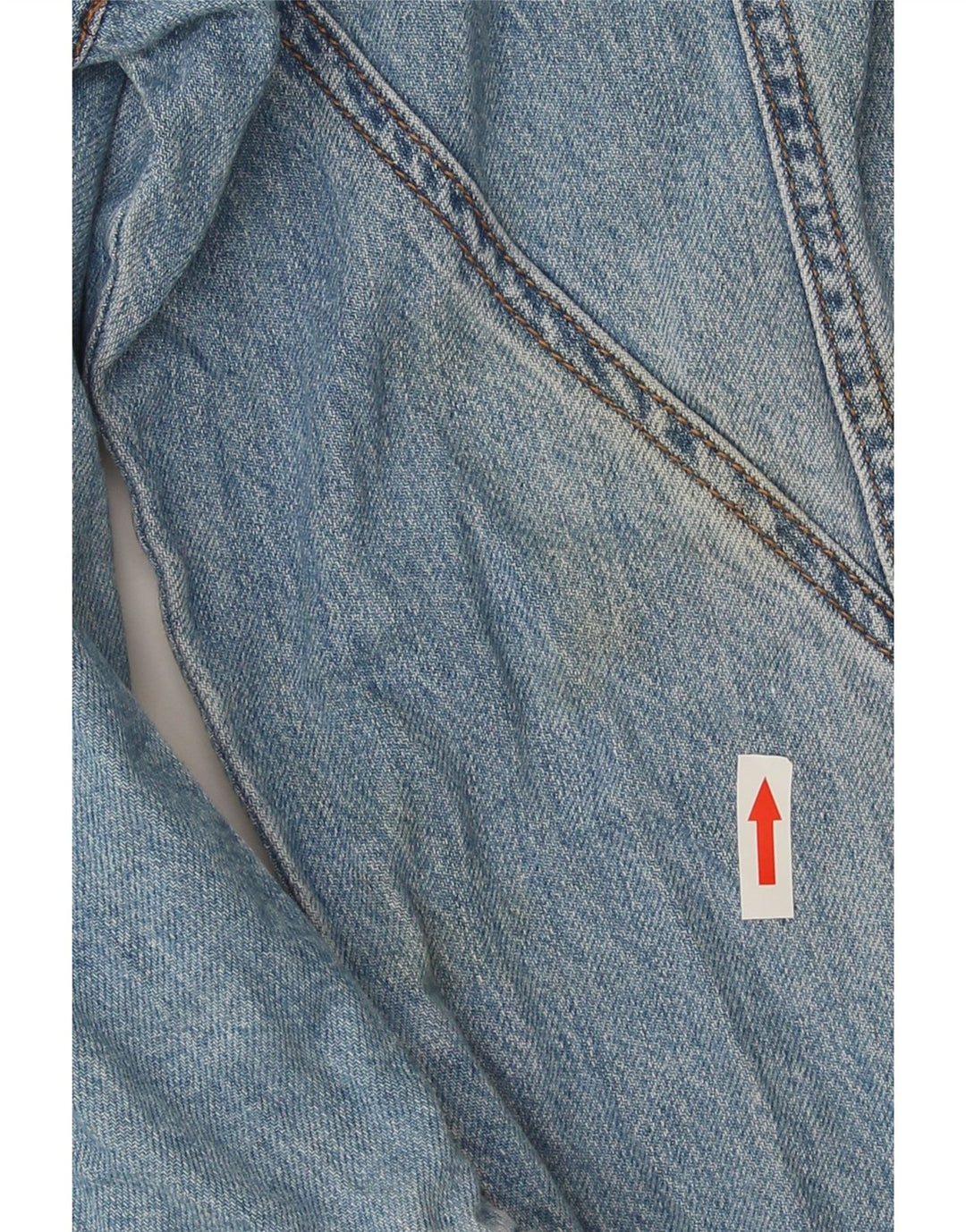 Zara Mens Denim Jacket UK 40 Large Blue Cotton