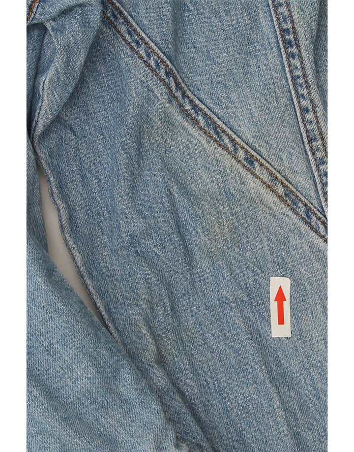 Zara Mens Denim Jacket UK 40 Large Blue Cotton