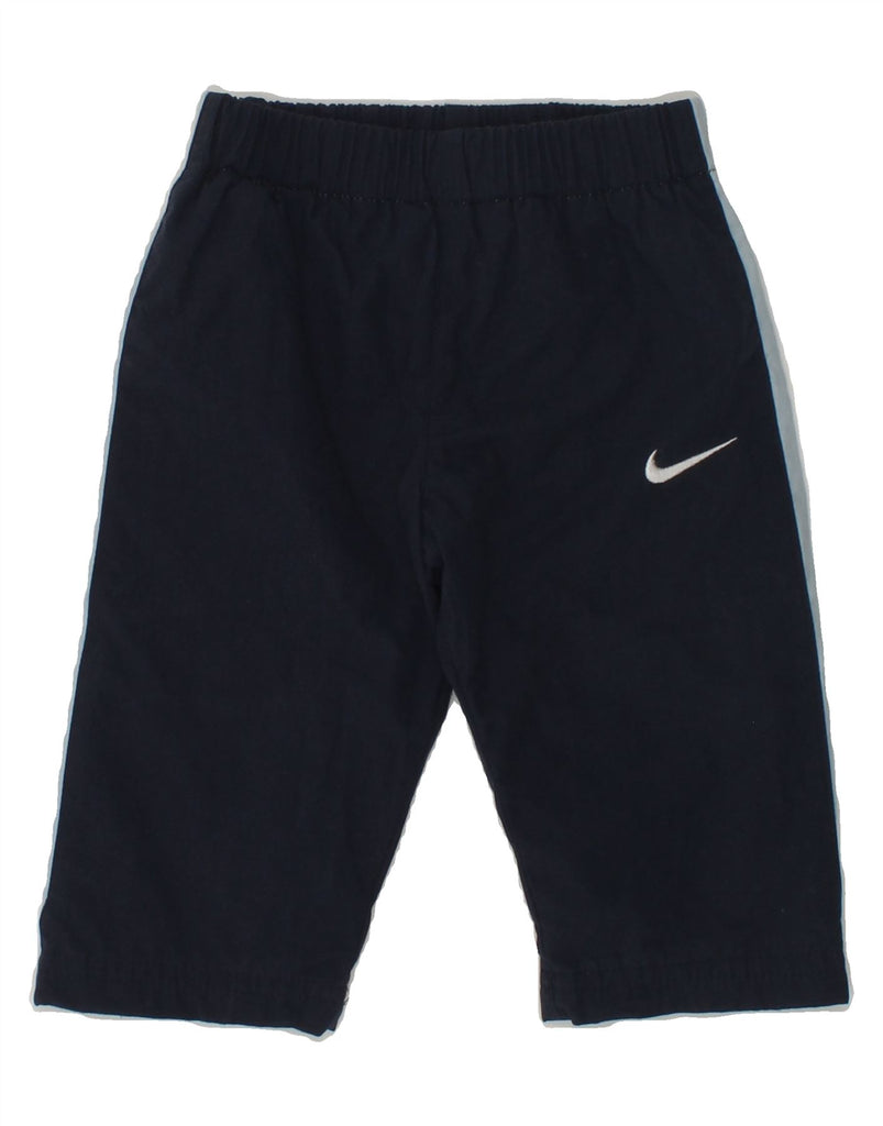 NIKE Baby Boys Tracksuit Trousers 3-6 Months Navy Blue Polyester | Vintage Nike | Thrift | Second-Hand Nike | Used Clothing | Messina Hembry 