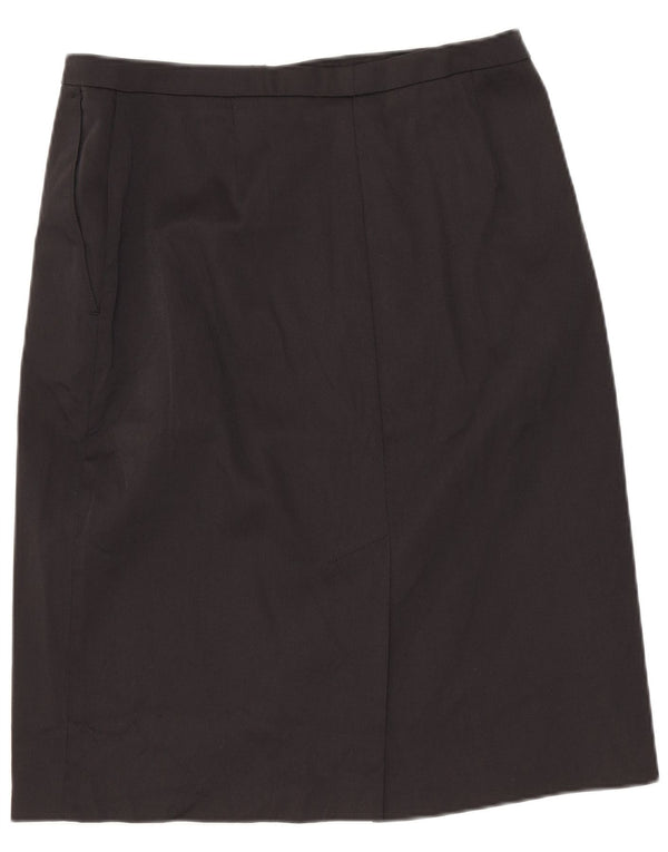 Stefanel Womens Pencil Skirt IT 42 Medium W28  Black Polyamide