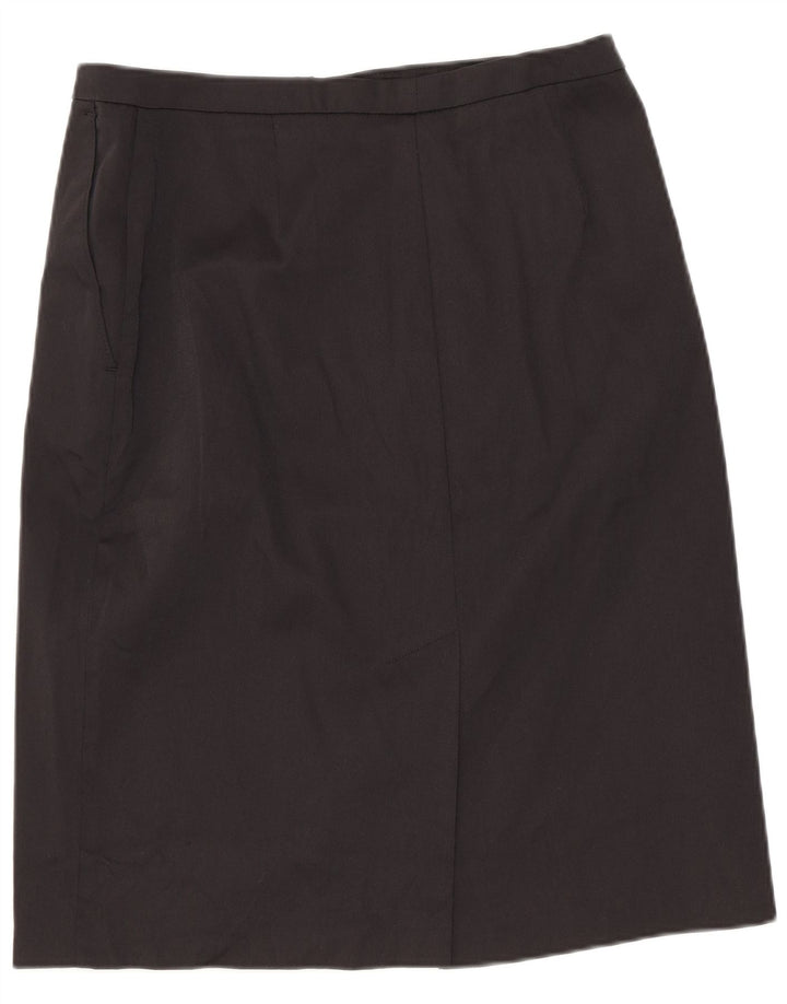 Stefanel Womens Pencil Skirt IT 42 Medium W28  Black Polyamide