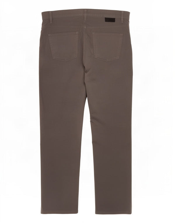 Nike Mens Dri Fit Slim Casual Trousers W38 L32 Grey Polyester