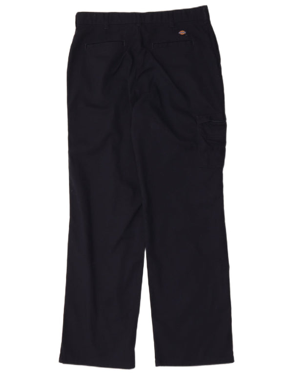 Dickies Womens Straight Cargo Trousers W32 L32 Navy Blue