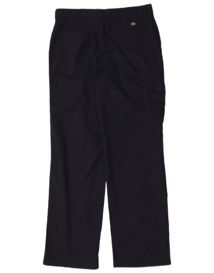 Dickies Womens Straight Cargo Trousers W32 L32 Navy Blue
