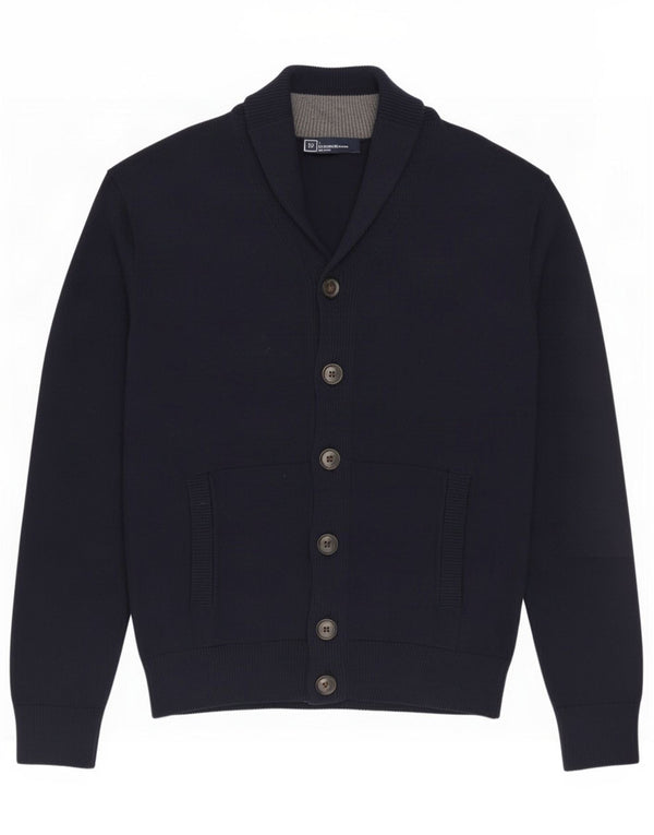 Gap Mens Cardigan Sweater Medium Navy Blue Cotton