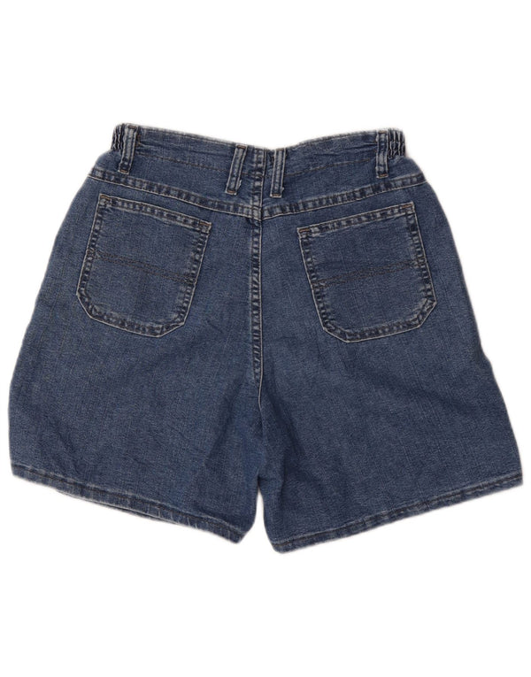 Lee Womens High Waist Denim Shorts US 10 Large W30 Blue Cotton