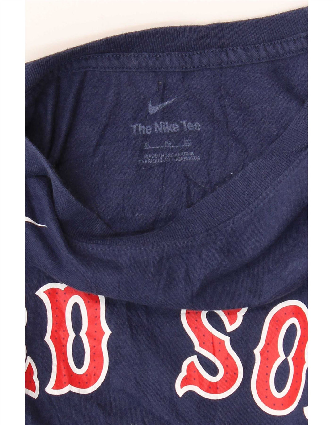 Nike Mens Red Sox Graphic T-Shirt Top XL Navy Blue