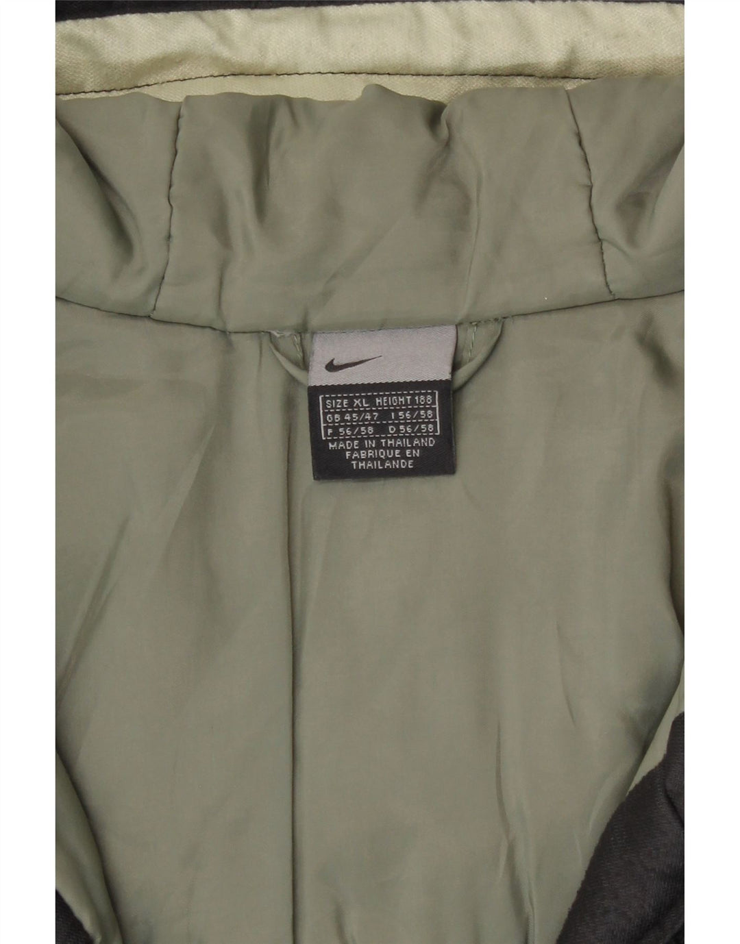 Nike Mens Hooded Windbreaker Coat UK 45/47 XL Black Polyester