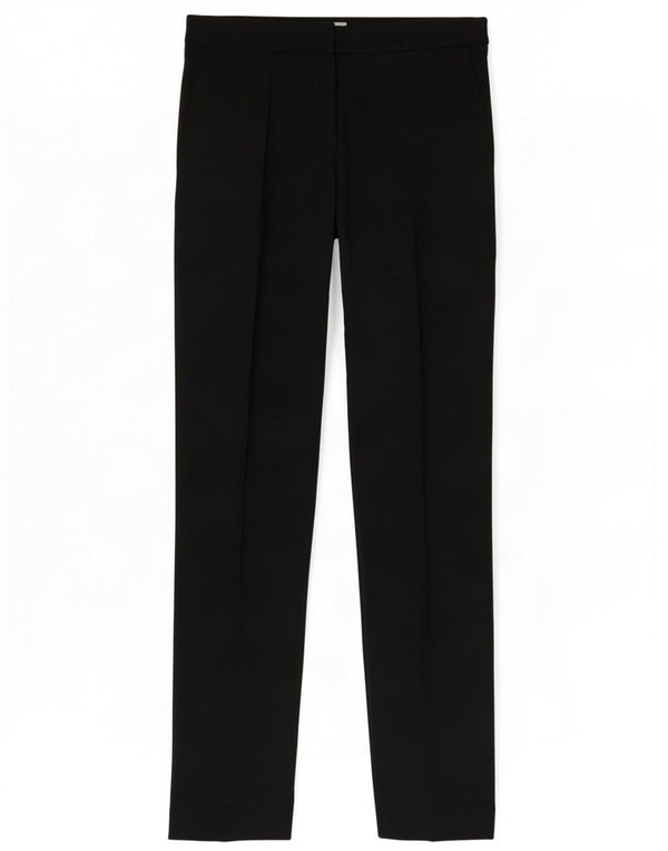 Marks & Spencer Womens Slim Suit Trousers UK 8 Small W28 L30 Black Viscose
