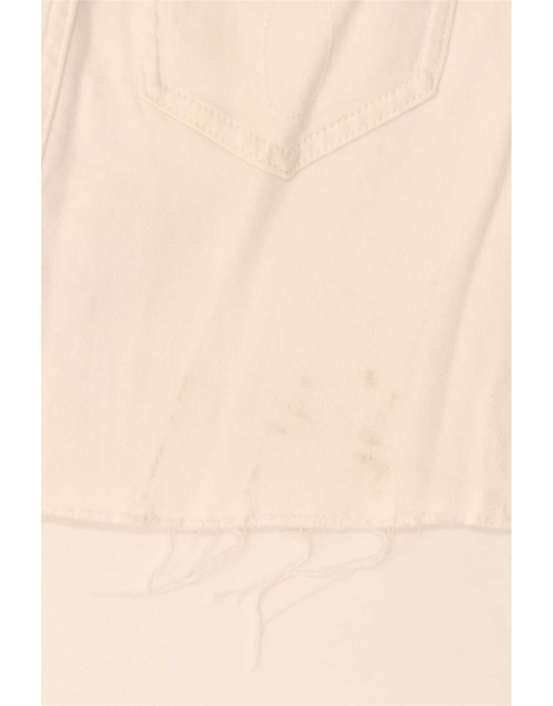 Calvin Klein Jeans Womens Graphic Mini Skirt W26 Small White Cotton