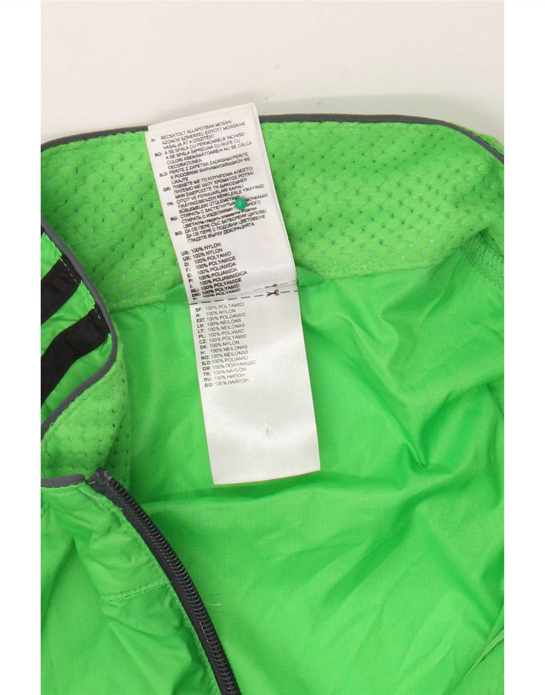 Adidas Mens Rain Jacket UK 40 Large Green Nylon
