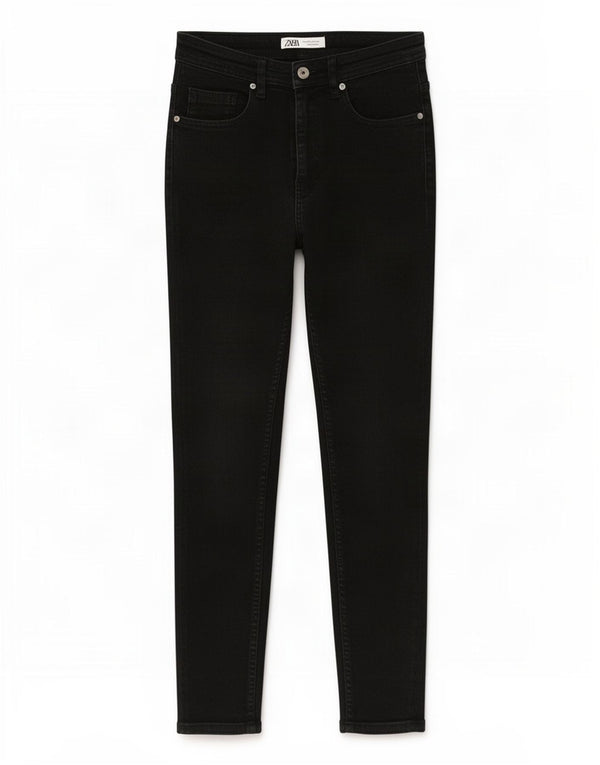 Zara Mens Cropped Skinny Jeans EU 40 Medium W31 L24 Black