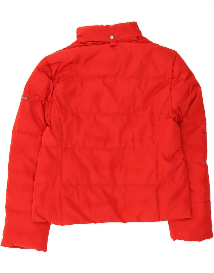 CHAMPION Womens Padded Jacket UK 14 Medium Red Polyester Vintage Champion and Second-Hand Champion from Messina Hembry 