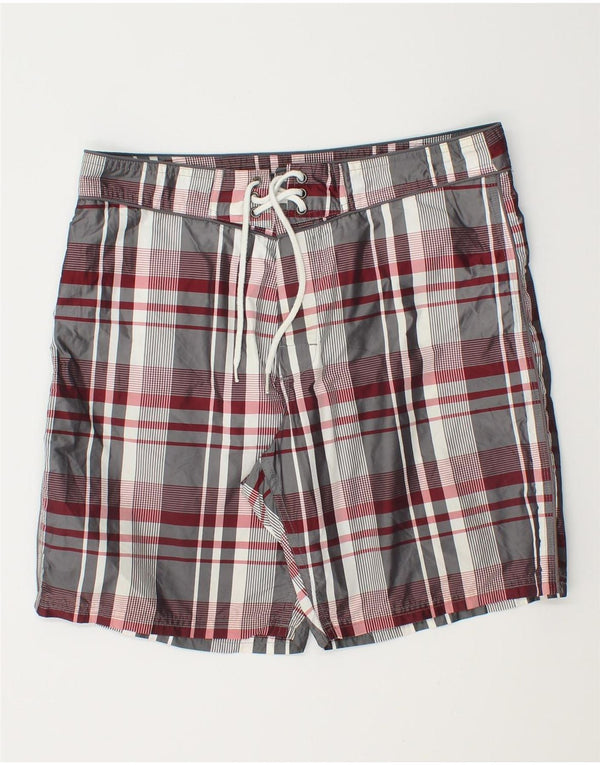 Sundek Mens Swimming Shorts Medium Multicoloured Check