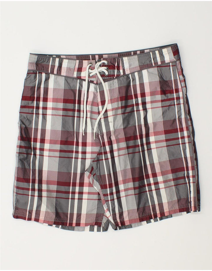 Sundek Mens Swimming Shorts Medium Multicoloured Check