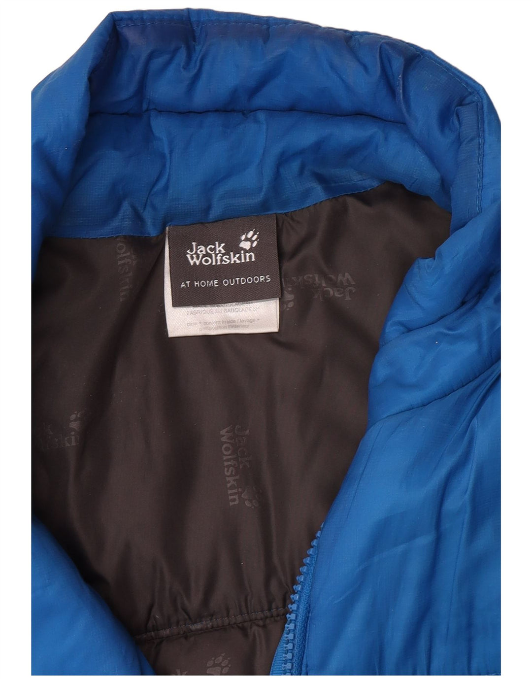 Jack Wolfskin Mens Padded Jacket UK 36/38 Small Blue Polyester