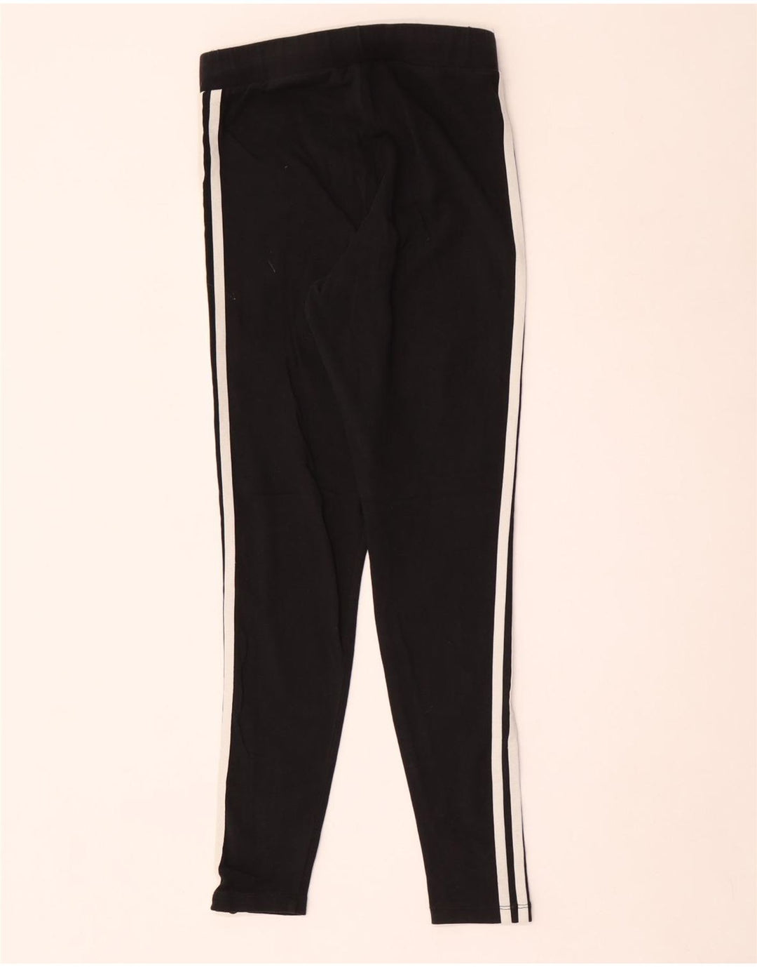 Adidas Womens Leggings UK 12 Medium Black Cotton