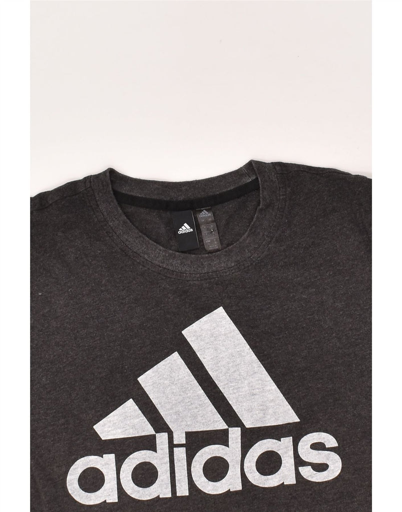 ADIDAS Mens Graphic T-Shirt Top Large Grey Cotton | Vintage Adidas | Thrift | Second-Hand Adidas | Used Clothing | Messina Hembry 