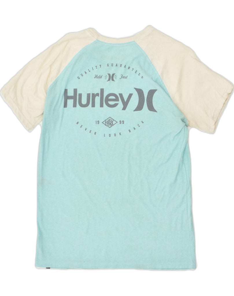 HURLEY Mens Graphic T-Shirt Top Small Blue Cotton | Vintage Hurley | Thrift | Second-Hand Hurley | Used Clothing | Messina Hembry 