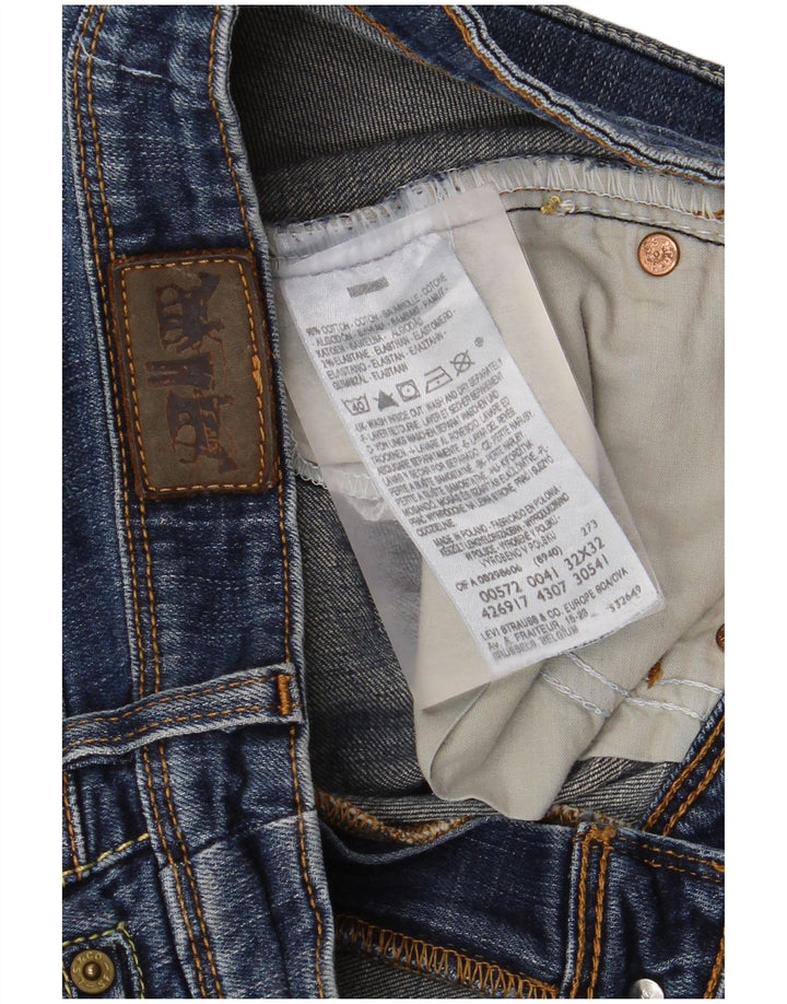 Levi's Womens 572 Bootcut Jeans W32 L32 Blue Cotton