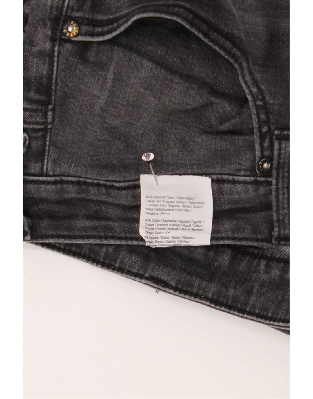 Jack & Jones Mens Slim Jeans W36 L34 Grey Cotton
