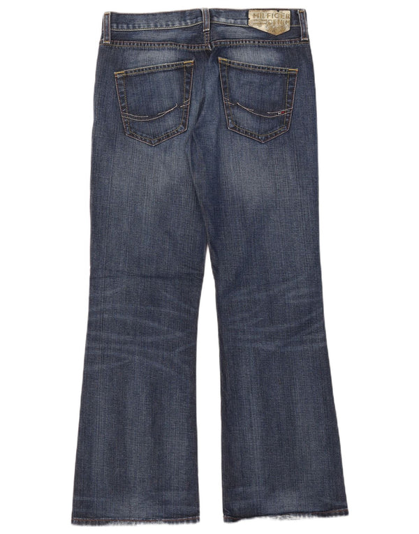 Tommy Hilfiger Womens Bootcut Jeans W29 L30 Blue Cotton
