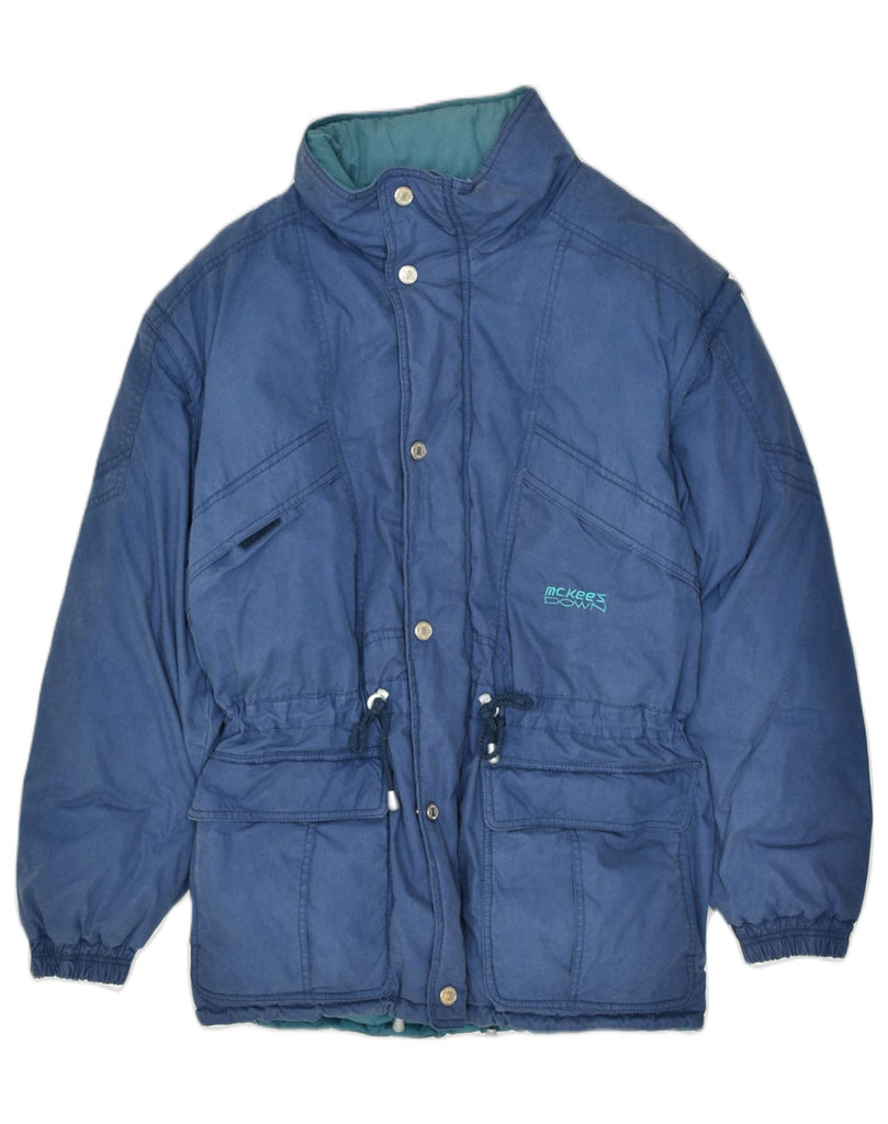 MC KEE'S Mens Padded Jacket UK 38 Medium Blue Polyester | Vintage | Thrift | Second-Hand | Used Clothing | Messina Hembry 