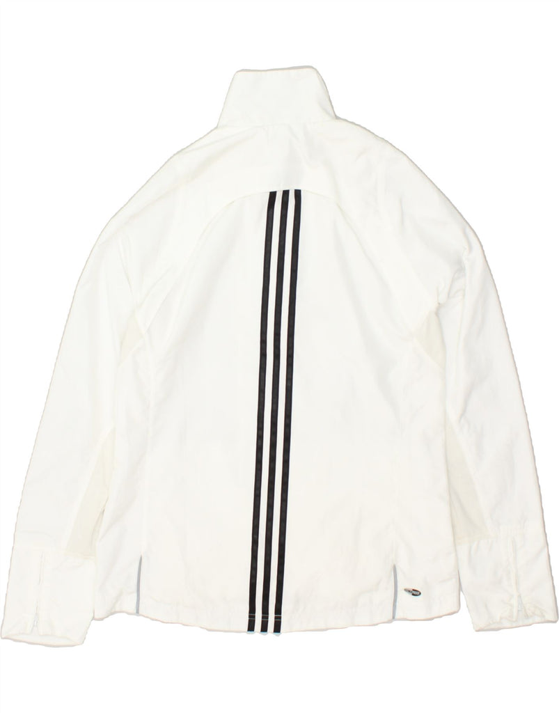 ADIDAS Womens Clima Proof Tracksuit Top Jacket UK 16 Large  White | Vintage Adidas | Thrift | Second-Hand Adidas | Used Clothing | Messina Hembry 
