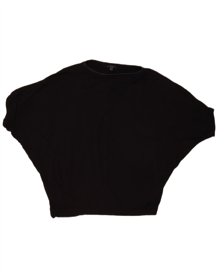 Cos Womens Oversized Blouse Top UK 14 Medium Black Viscose