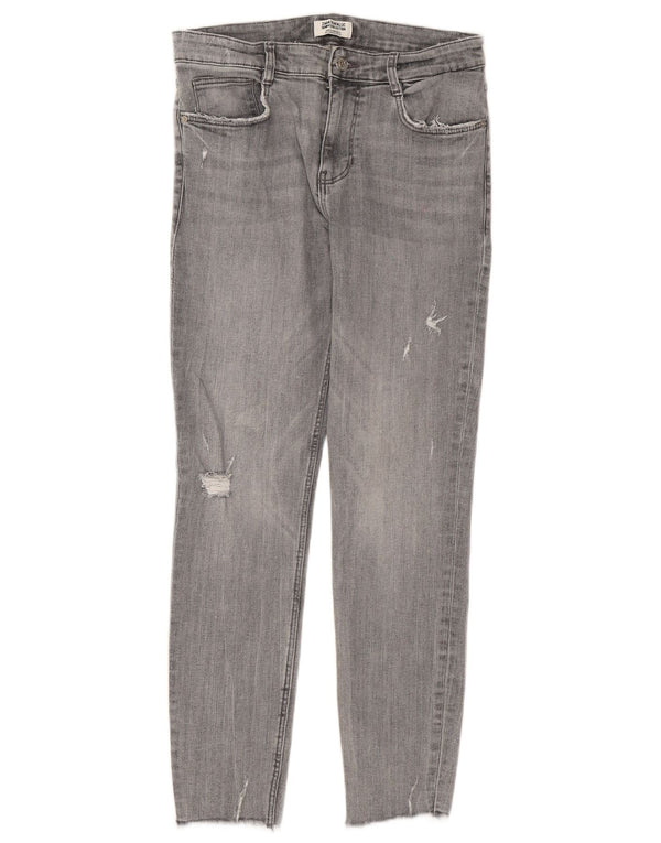 ZARA Womens Skinny Jeans EU 40 Medium W30 L26 Grey Cotton