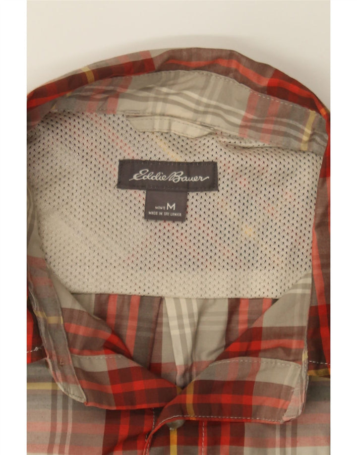 EDDIE BAUER Mens Shirt Medium Red Check Cotton Vintage Eddie Bauer and Second-Hand Eddie Bauer from Messina Hembry 
