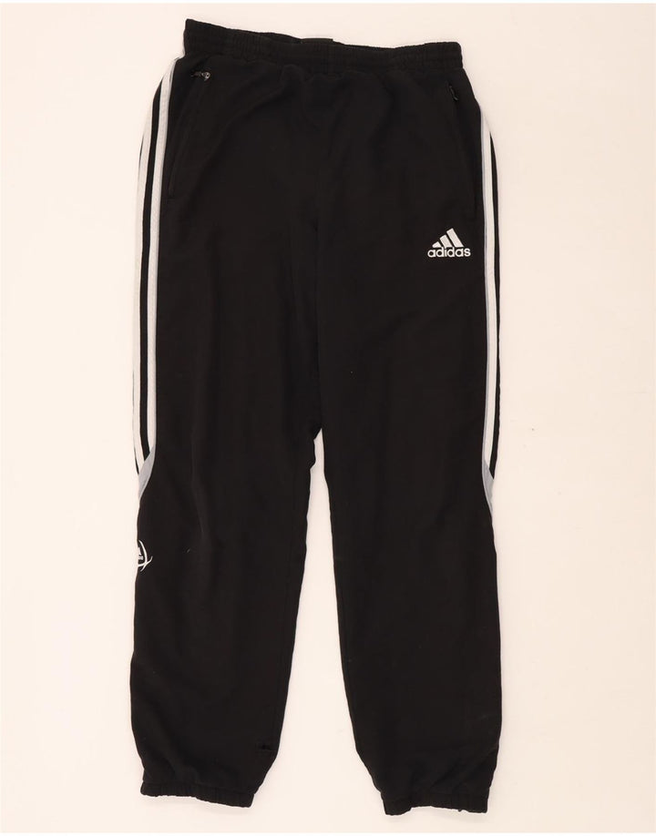 ADIDAS Mens Tracksuit Trousers Joggers XL  Black Colourblock Polyester