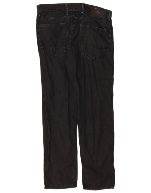 Jack & Jones Mens Mike Comfort Fit Straight Jeans W32 L29 Black