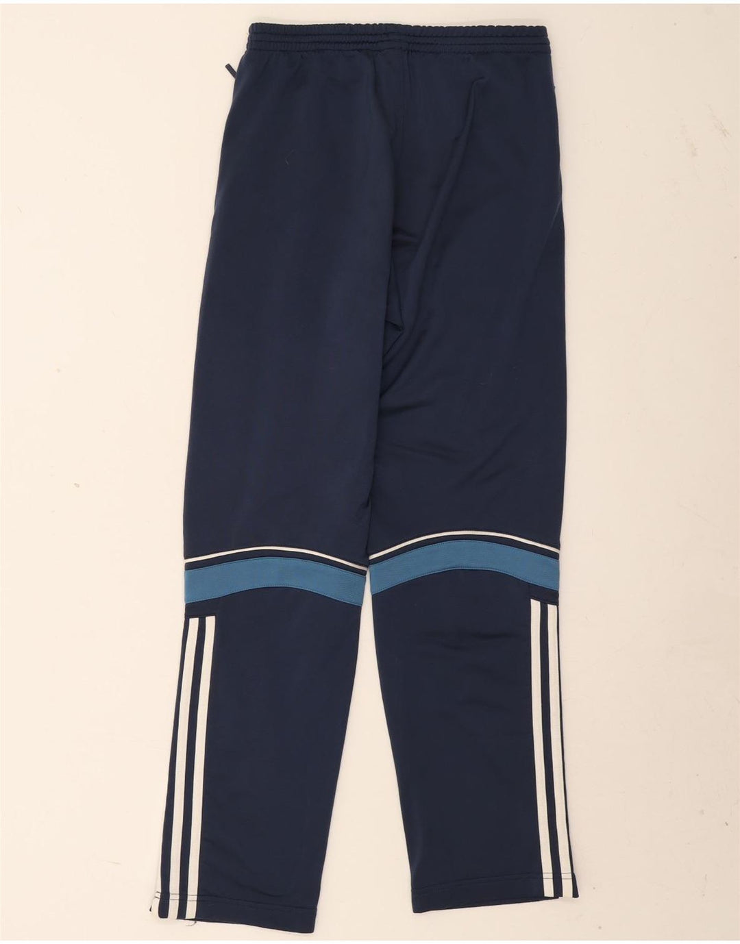 Adidas Boys Tracksuit Trousers 13-14 Years  Navy Blue Colourblock Polyester