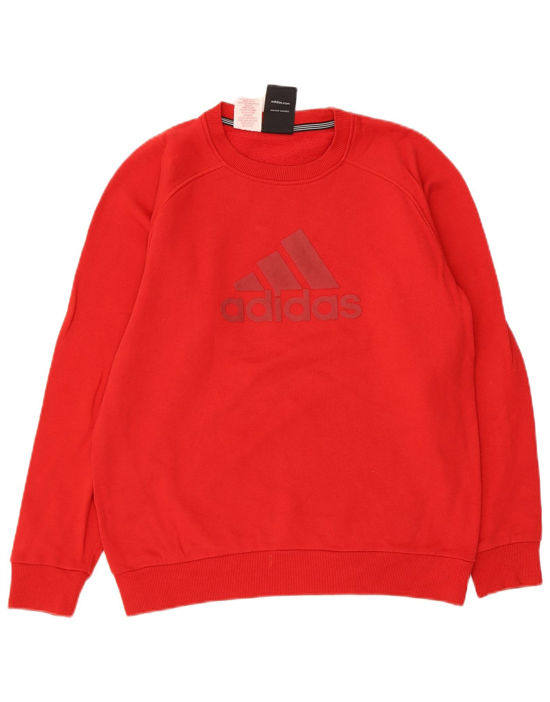 Adidas Boys Graphic Sweatshirt Jumper 13-14 Years Red Cotton