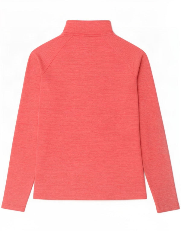 Under Armour Womens Pullover Tracksuit Top UK 10 Small Pink Flecked