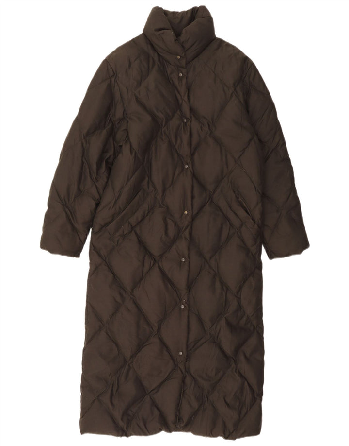 Sergio Tacchini Womens Longline Padded Coat UK 6 XS Green Polyester