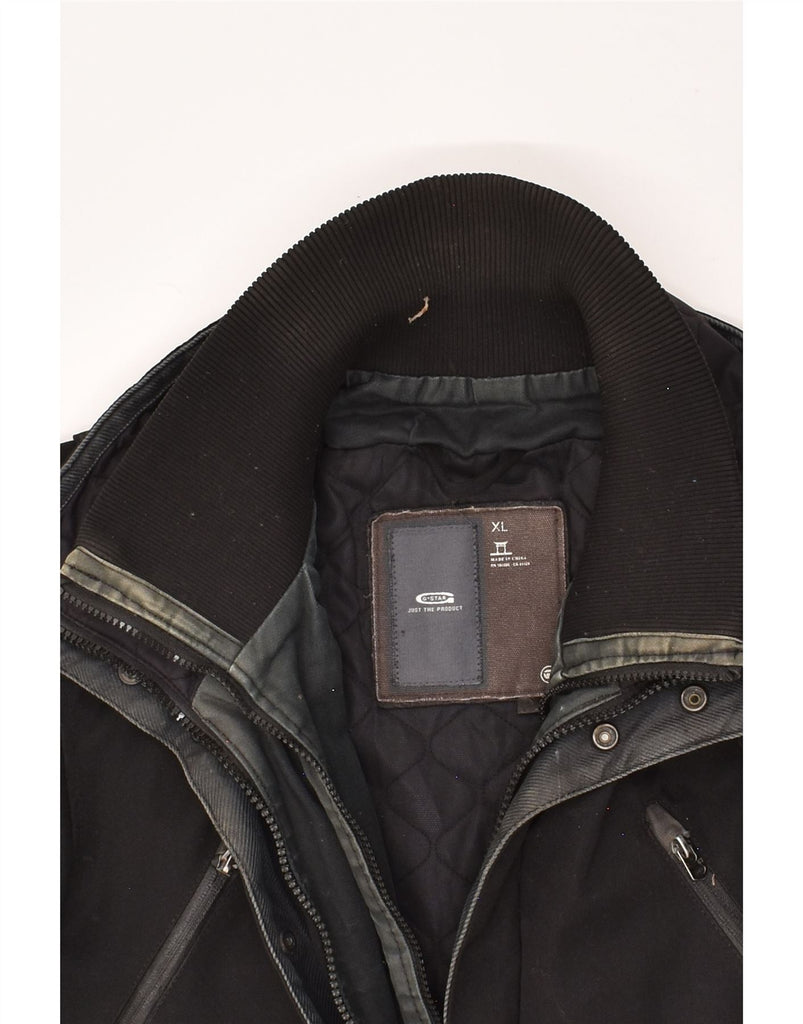 G-STAR Mens Rain Jacket UK 42 XL Black Polyamide | Vintage G-Star | Thrift | Second-Hand G-Star | Used Clothing | Messina Hembry 