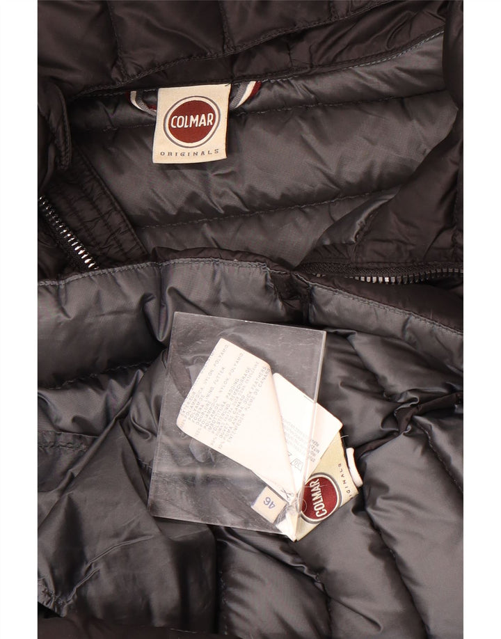 Colmar Womens Hooded Padded Jacket IT 46 Large Black Polyamide