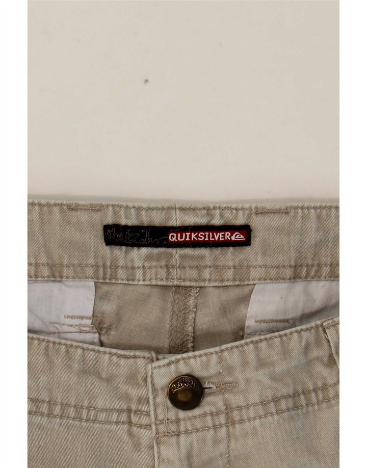 Quiksilver Mens Graphic Chino Shorts W35 Large Beige