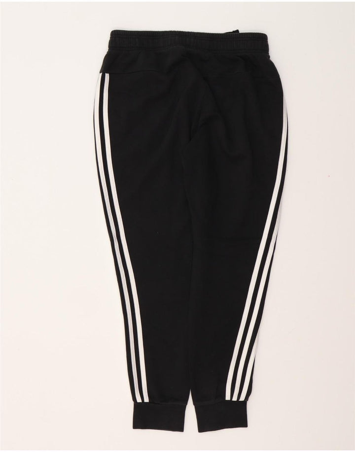 ADIDAS Womens Tracksuit Trousers Joggers UK 8/10 Small  Black Cotton