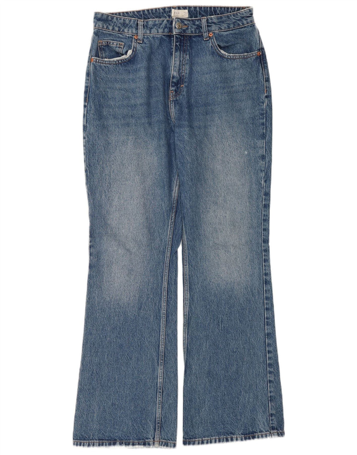 Topshop Womens Bootcut Jeans W32 L32 Blue Cotton