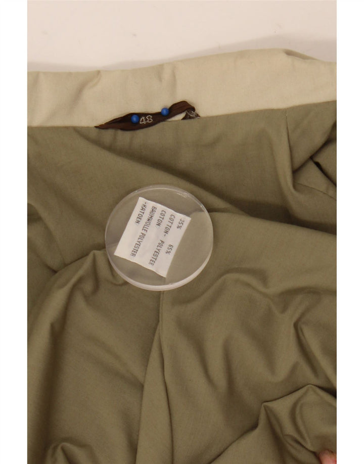 Vintage Mens Utility Jacket IT 48 Medium Beige Polyester