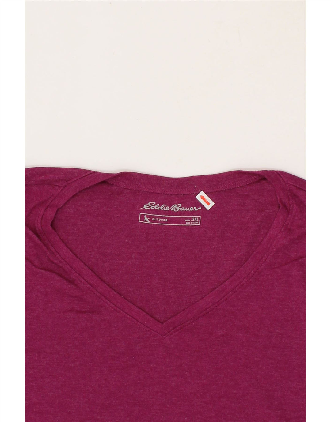 EDDIE BAUER Womens Top Long Sleeve UK 20 2XL Pink Cotton Vintage Eddie Bauer and Second-Hand Eddie Bauer from Messina Hembry 