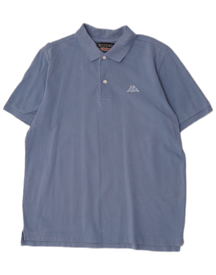 Kappa Mens Polo Shirt Medium Blue Cotton