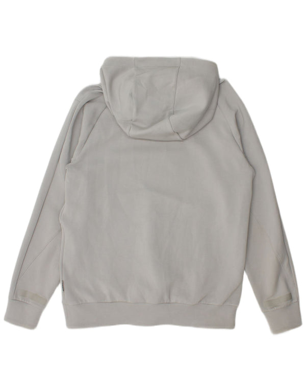 Napapijri Mens Graphic Hoodie Jumper Large Grey Cotton