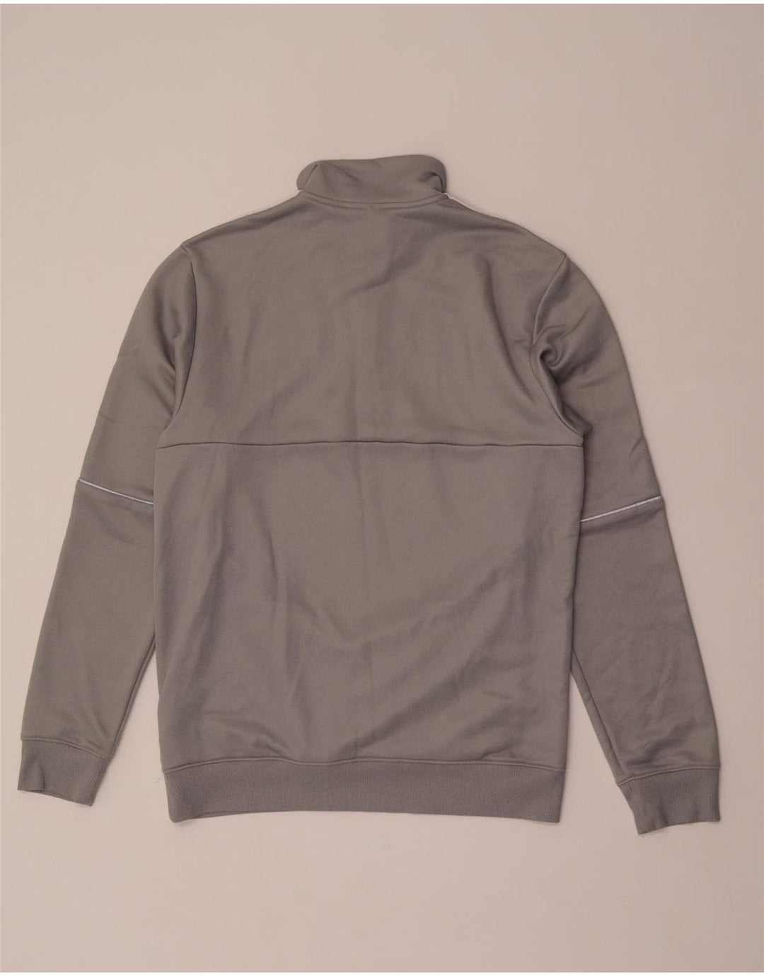ADIDAS Mens Aeroready Zip Neck Sweatshirt Jumper Medium Grey Polyester